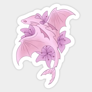 Lily Dragon Sticker